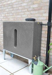 Ecosure Upright Slimline Water Butt 280L - Millstone Grit (stand sold separately)