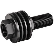 Black female BSPT tank connector fitting with sealing washers