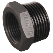 Black BSPT reducing bush threaded fitting