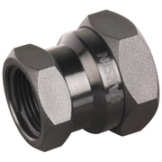 Black BSPT reducing hex socket threaded fitting