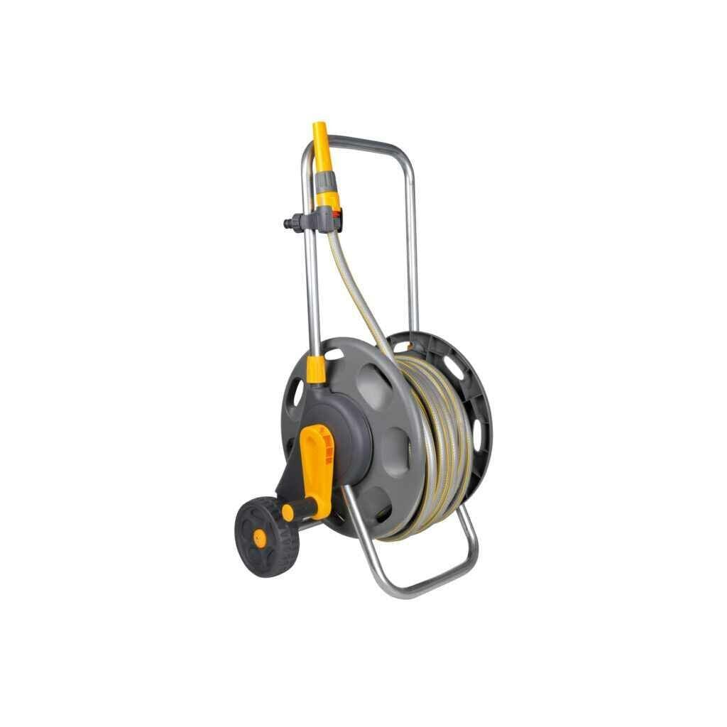 Hozelock 2434 wheeled hose cart with 30 m hose and fittings