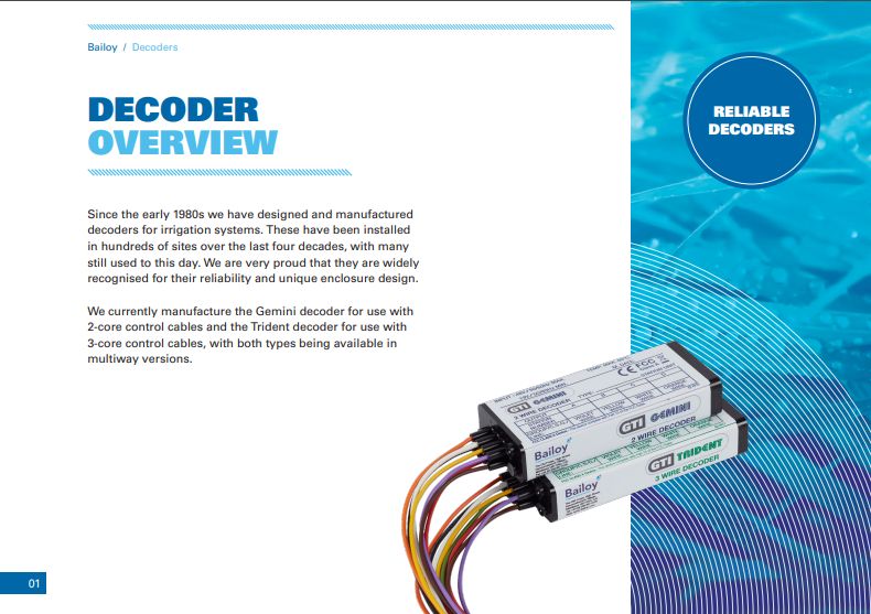 Bailoy Gemini Two Wire 2 Station Decoder