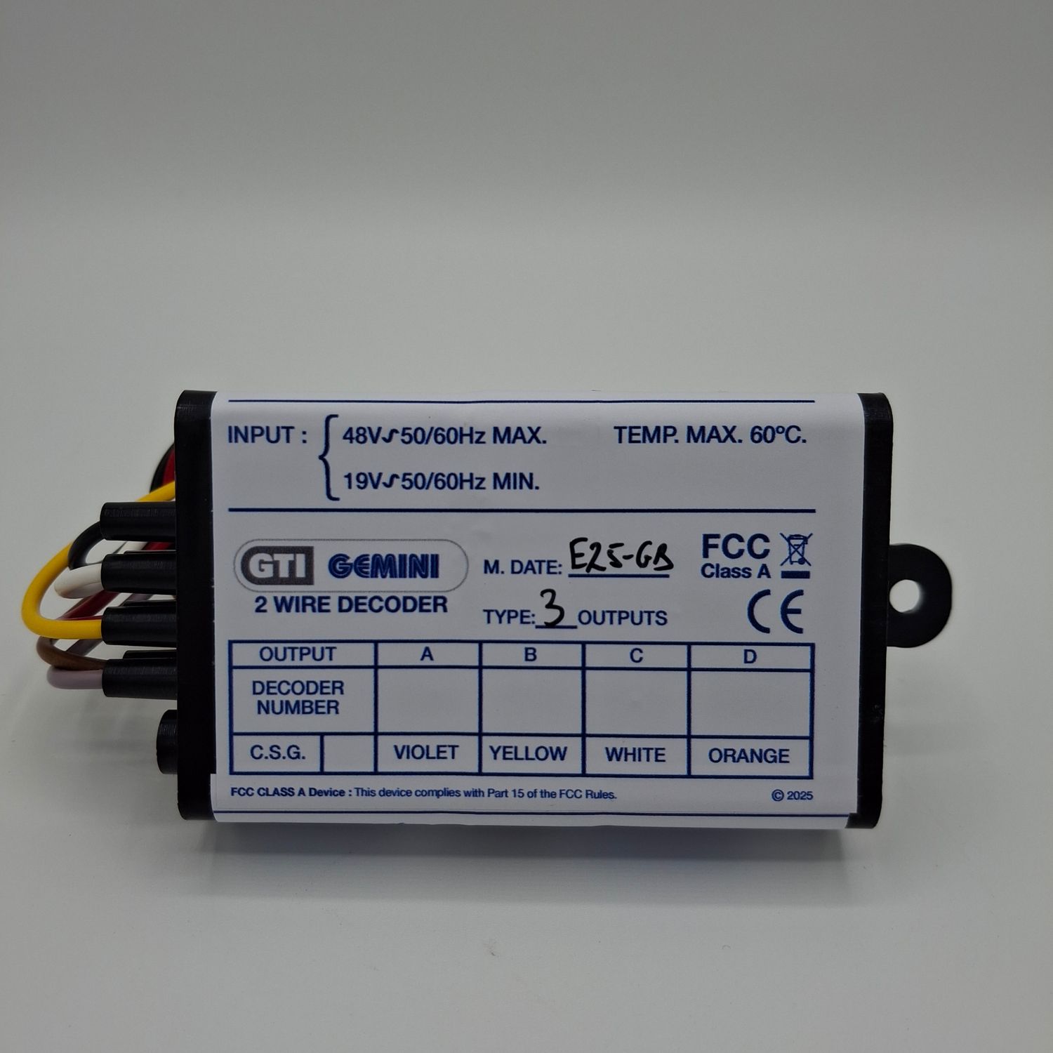 Bailoy Gemini Two Wire 3 Station Decoder