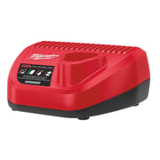 Milwaukee C12 C M12 240 V battery charger on a white background