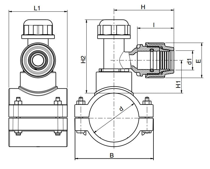 PLASSON 16540 tapper dimensions and component detail