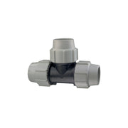 Plasson 90-degree equal compression tee for PE water pipe