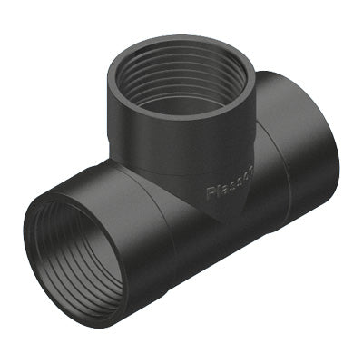 PLASSON 90 degree threaded tee