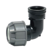 Plasson Agri-Fit Silver Line PN10 elbow with female threaded offtake