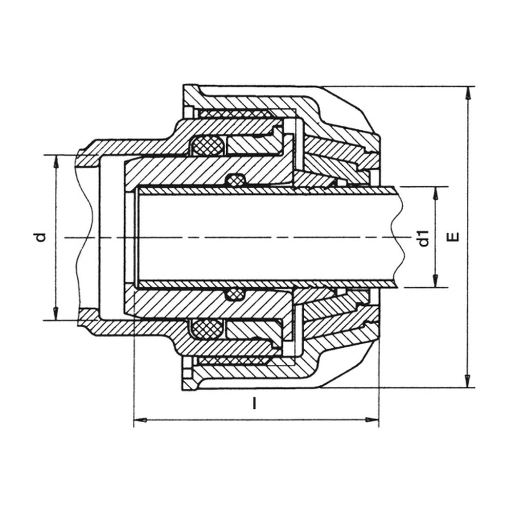 Plasson Agri-Fit Silver Line reducing set dimensional drawing
