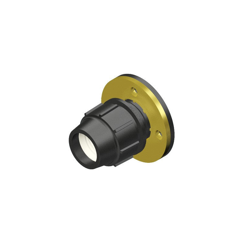 Plasson compression flange adaptor with metal flange for large PE pipe