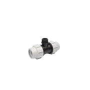 Plasson tee with male threaded outlet for PE pipe