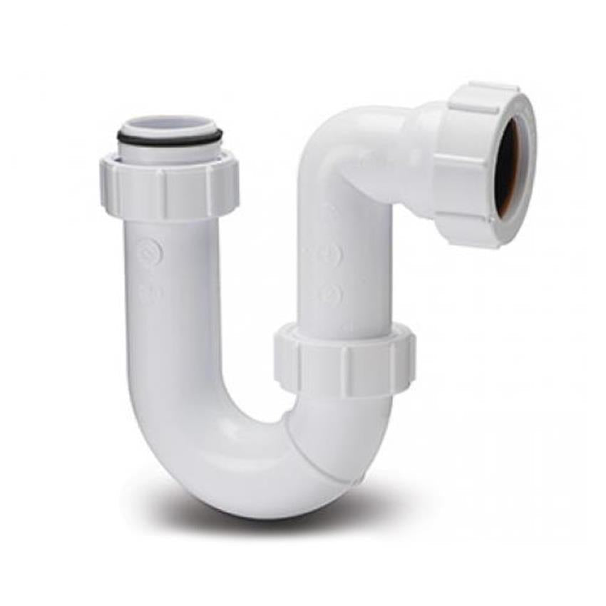 Polypipe WT52 white 32 mm tubular swivel P-trap
