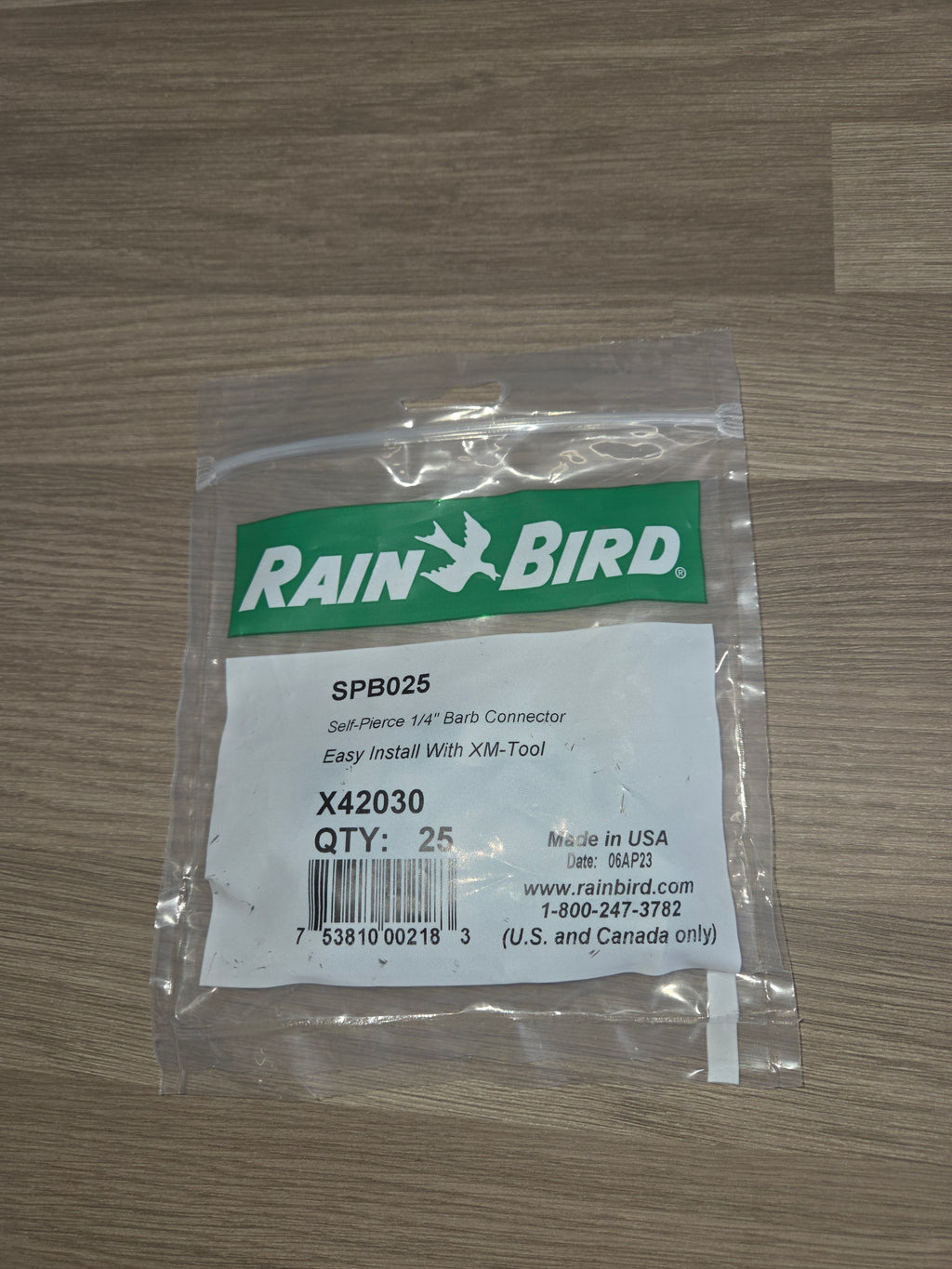Rain Bird grey Self-Piercing Barb Connector