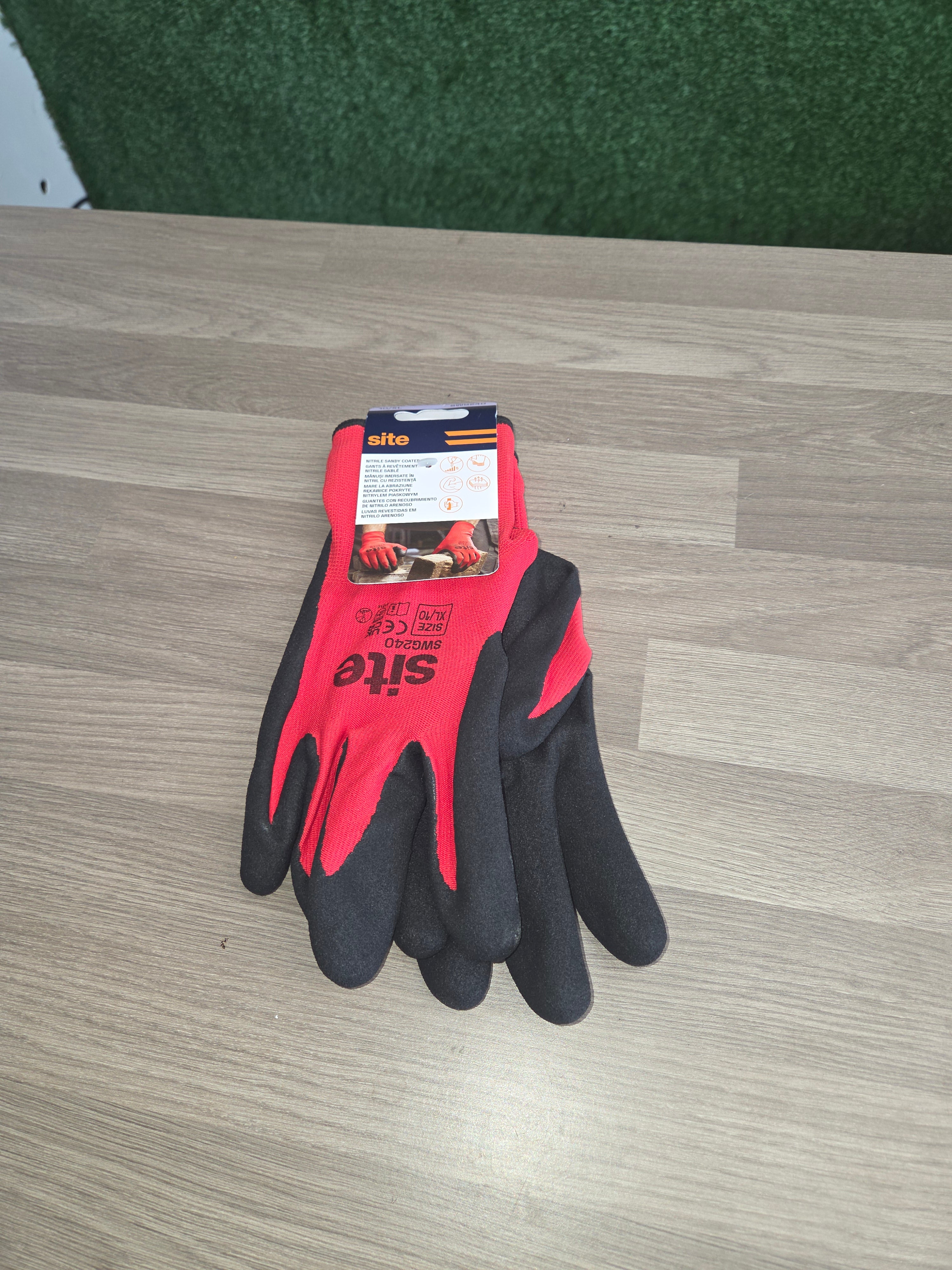 Site Nitrile Sandy Coated Gloves