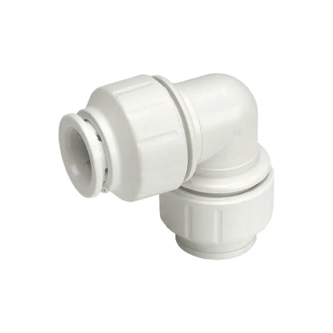 Speedfit 22 mm white equal elbow push-fit fitting