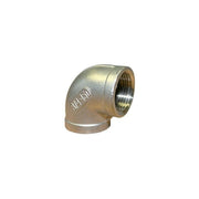 Stainless steel 90-degree BSP elbow