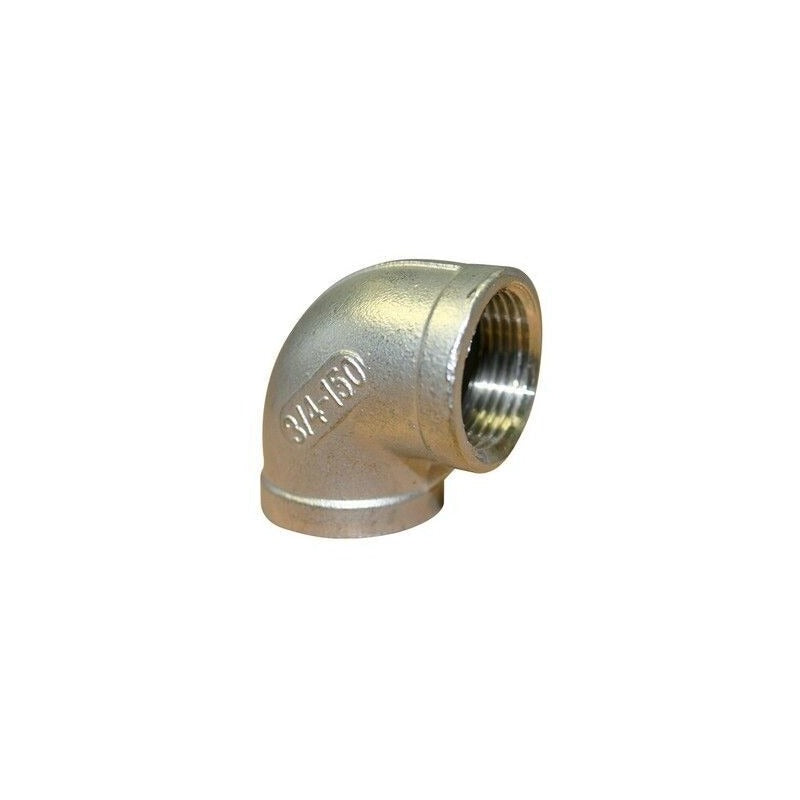 Stainless steel 90-degree BSP elbow