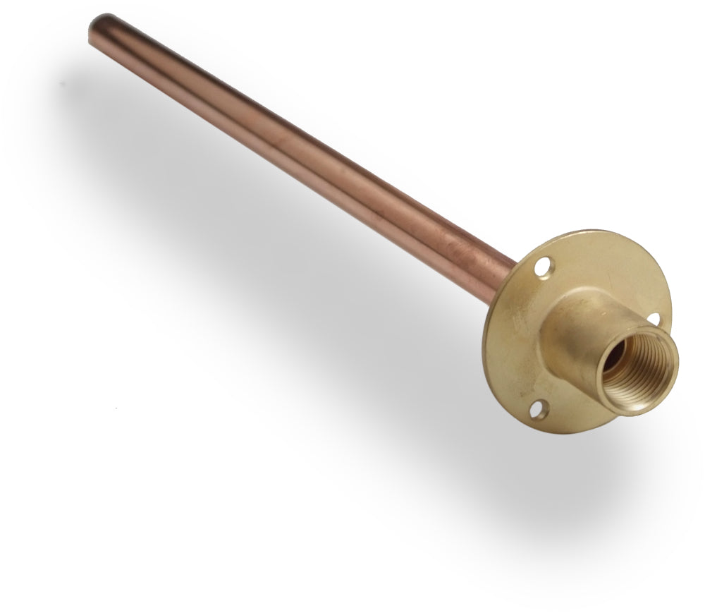 ½-inch wall plate with 15 mm copper tail, 350 mm long
