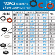 Supplier reference Black NBR O-rings and sealing washers kit. One selected part or sheet is supplied; assortment kit not included.